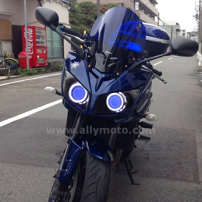 063 Angel Blue Demon Eyes Headlight Yamaha Fz1 Fz1S 2006-15-2